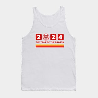 happy new year 2024 vintage dragon Chinese Tank Top